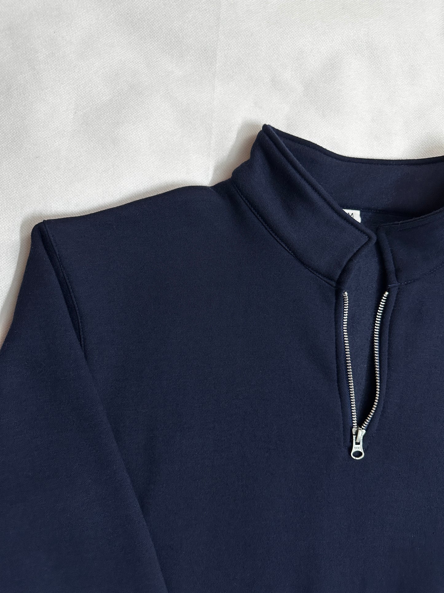 Navy Half Zipper Sweatshirt